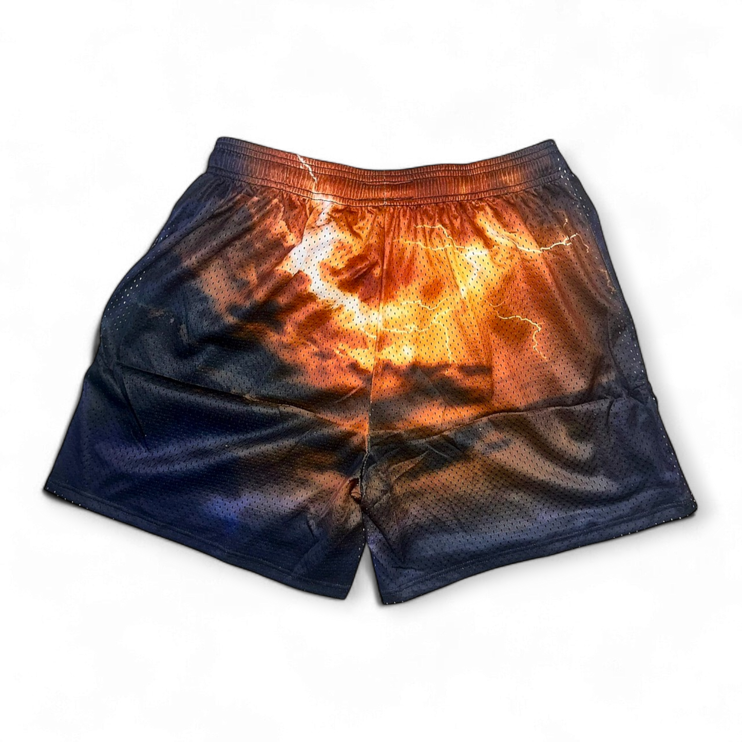 ORANGE THUNDERSTORMS SHORTS