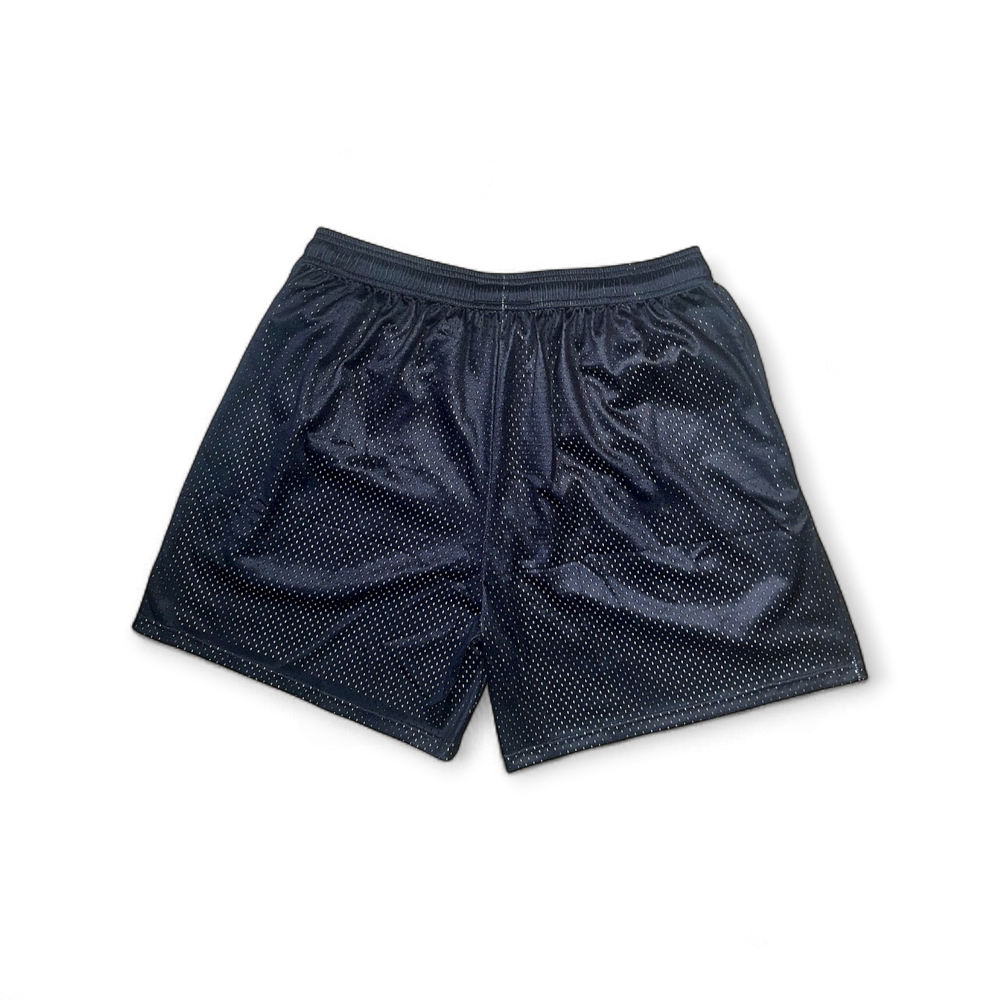 BLACK AND PINK LOGO SHORTS