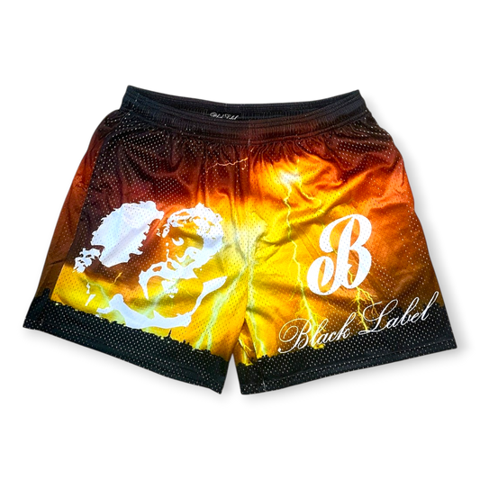 YELLOW THUNDERSTORMS SHORTS